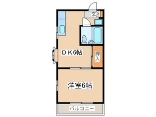 西尾ハイツ【3階】の間取り