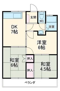 ビューラー郷西【1階】の間取り