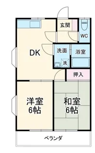 リバーサイド野本II【2階】の間取り