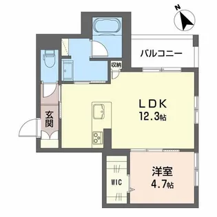 アベニール神通【2階】の間取り