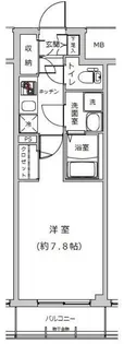ライジングプレイス西浅草【2階】の間取り