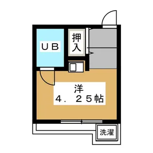 ユーハイツ【4階】の間取り
