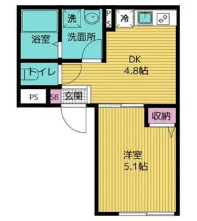 ザ・テラス豊洲【4階】の間取り