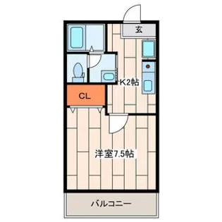 れんげ荘【1階】の間取り