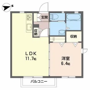シャーメゾン・ルーチェ【1階】の間取り