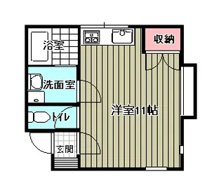 柳ハイツ【1階】の間取り