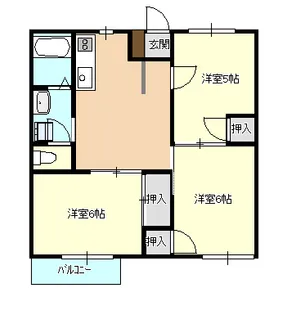 ブラウニーガーデンA【2階】の間取り
