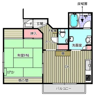 ハイム・アステール【1階】の間取り