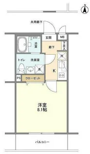ラティエラ横濱六角橋【3階】の間取り
