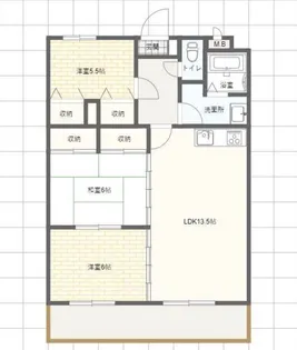 ナインハイツ池田【3階】の間取り