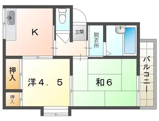 ワールドライフ中田【2階】の間取り