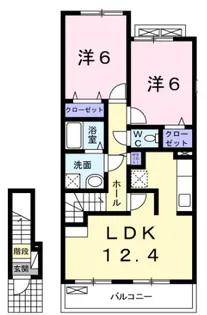 サニー・エレガンス【2階】の間取り