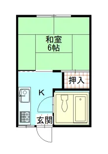 根城アパートA【2階】の間取り