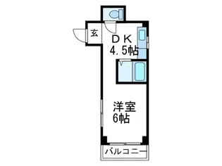 第1稲田マンション【2階】の間取り