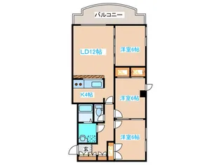 ダイナスティパレス1020【4階】の間取り