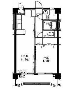 コンフォール大橋【4階】の間取り