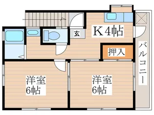 グリ-ンハウス【2階】の間取り