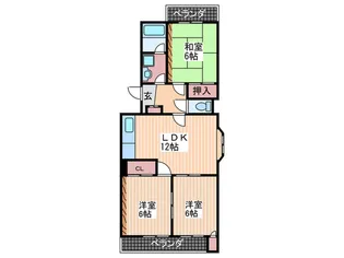五日市ロイヤルハイツ【2階】の間取り