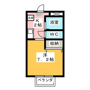 サンライズ元植田【2階】の間取り