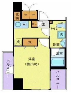 東京都新宿区中落合3【マンション】の間取り