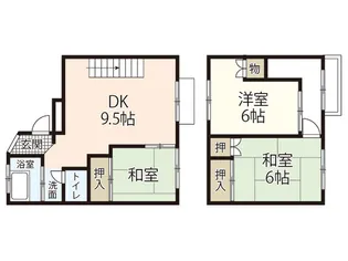 山中借家【1階】の間取り