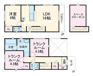 埼玉県志木市下宗岡1【一戸建】の間取り