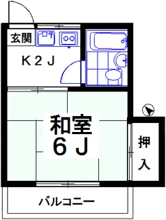 東京都世田谷区上野毛1【アパート】の間取り