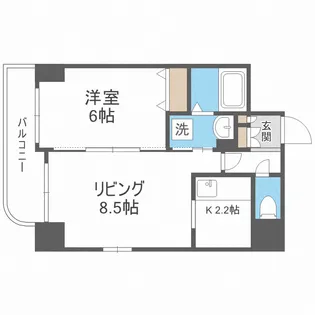 ティアラN6【3階】の間取り