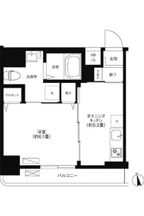 リーノ新宿若松町【4階】の間取り