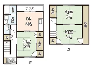 広島県広島市安芸区船越1【一戸建】の間取り