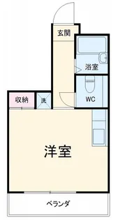 バーン万【5階】の間取り