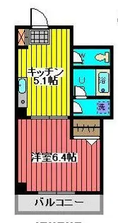 コーシンビル【3階】の間取り