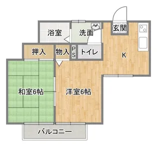 グランドゥール植田【2階】の間取り