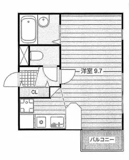レリブ植松【1階】の間取り