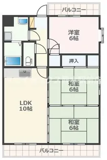 シークドヌール【4階】の間取り