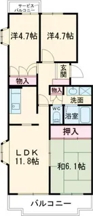 3LDKの間取り画像
