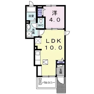 アーバンハイツIII【1階】の間取り