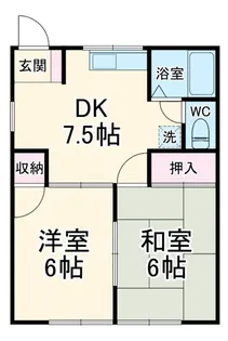 エスポワール竹美【1階】の間取り