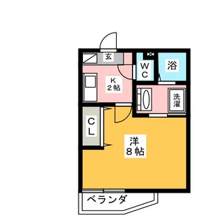 リブレア豊A棟【2階】の間取り