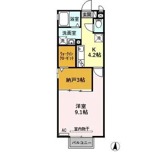 D’MAISON南塚(ディーメゾンミナミヅカ)【2階】の間取り