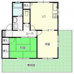 アルカディア高井【1階】の間取り