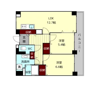 ライフコート西大寺【8階】の間取り