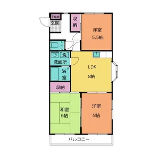 グレース香貫【2階】の間取り