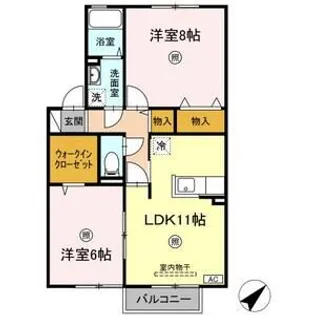 ラルーナ【2階】の間取り