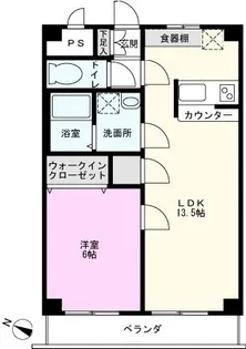 メゾングリーン【4階】の間取り