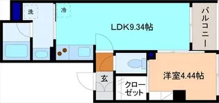 コルテーレ荒町【4階】の間取り