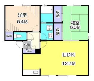 ベルハイム B【2階】の間取り