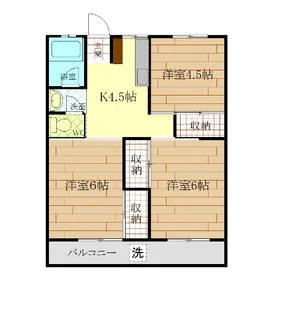 ハニーハイツ【3階】の間取り