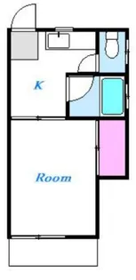 神奈川県平塚市真田1【アパート】の間取り