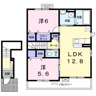 メゾンドTOKIWA【2階】の間取り